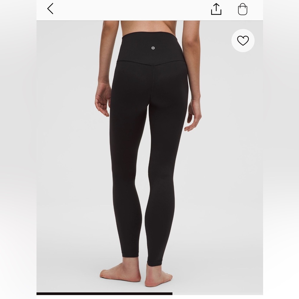 Lululemon Athletica Black Align Leggings 25 Inch - Picture 3 of 3